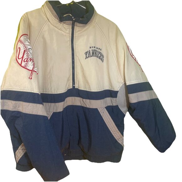 STARTER Other - Vintage Starter NY Yankees Windbreaker Jacket Men’s Large MLB 90s Navy/White